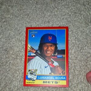 Mets Baseball Card with Red Border